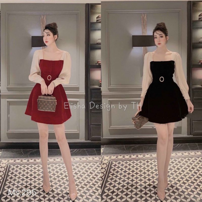 Đầm nhung dự tiệc