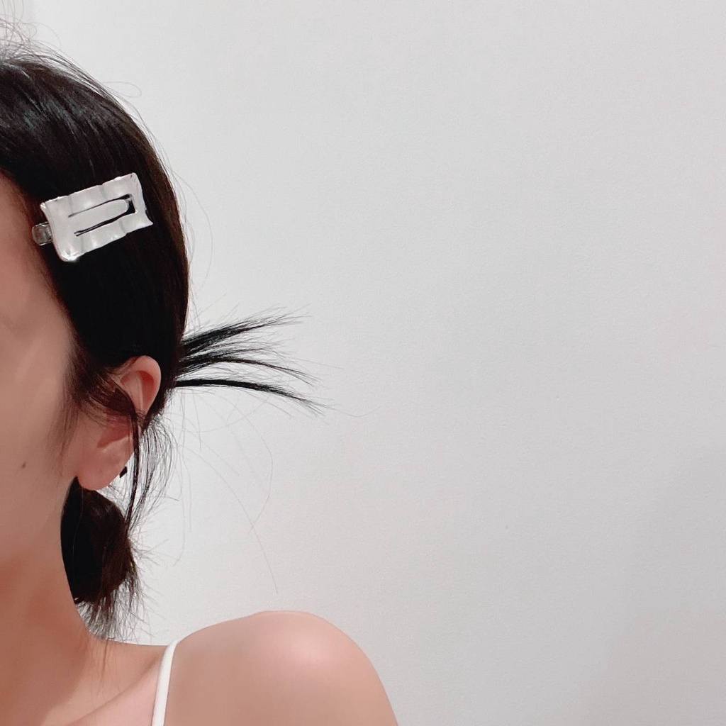 Kẹp Tóc Kim Loại Hình Trái Tim Cá Tính Ngọt Ngào Cá Tính Cho Nữ