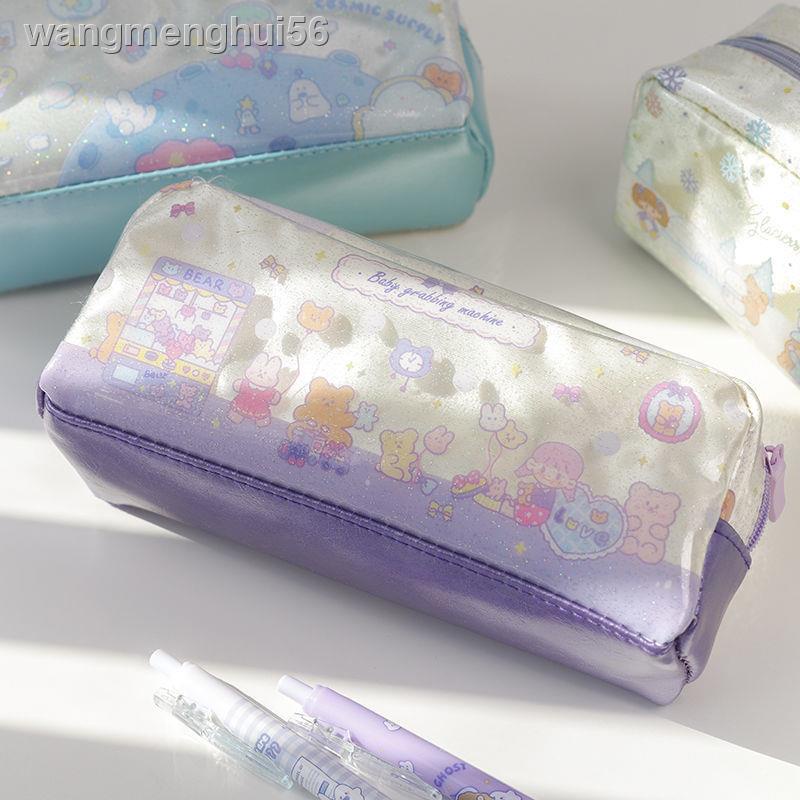 ✗❈♀Bóp Viết Trong Suốt Cỡ Lớn Kiểu Hàn Quốc Đơn Giản Dễ Thương Cho Nữ Sinh
