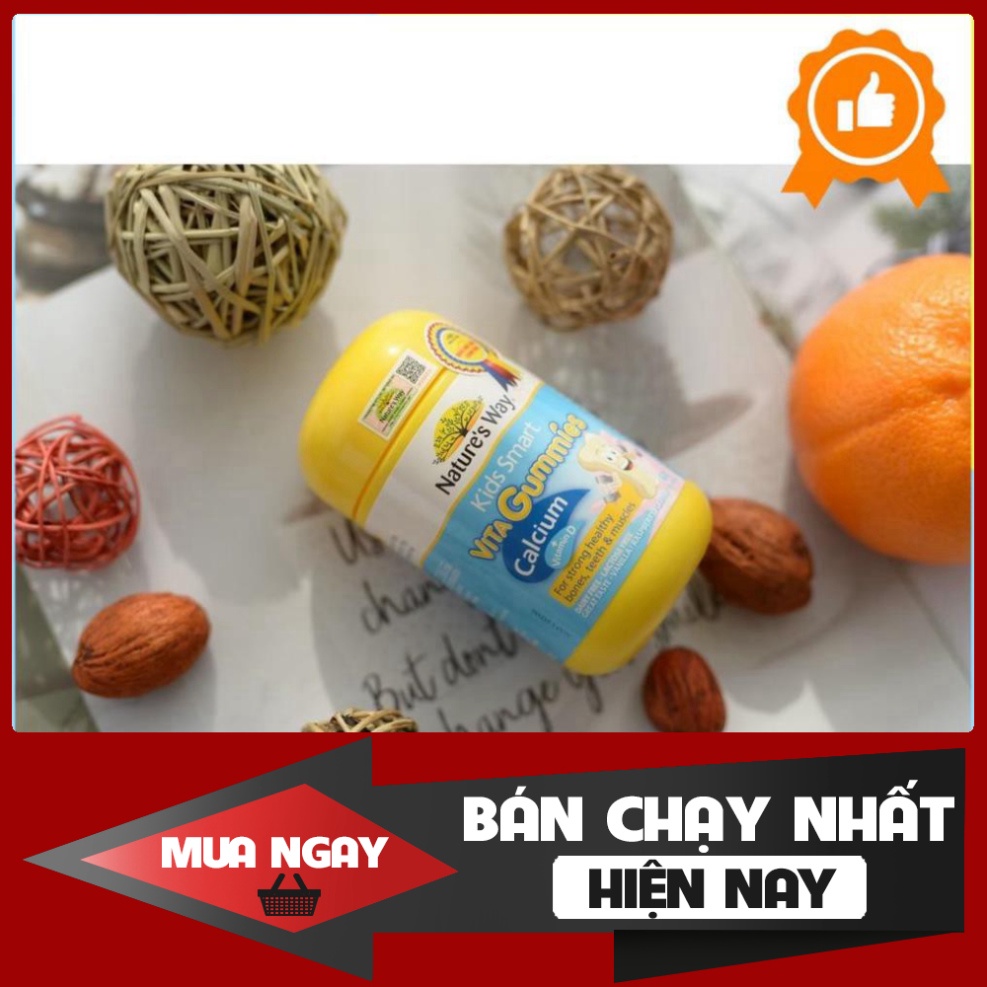 SĂN QUÀ HÔM NAY Kẹo Nature’s Way Kids Smart Vita Gummies Calcium + Vitamin D SĂN QUÀ HÔM NAY