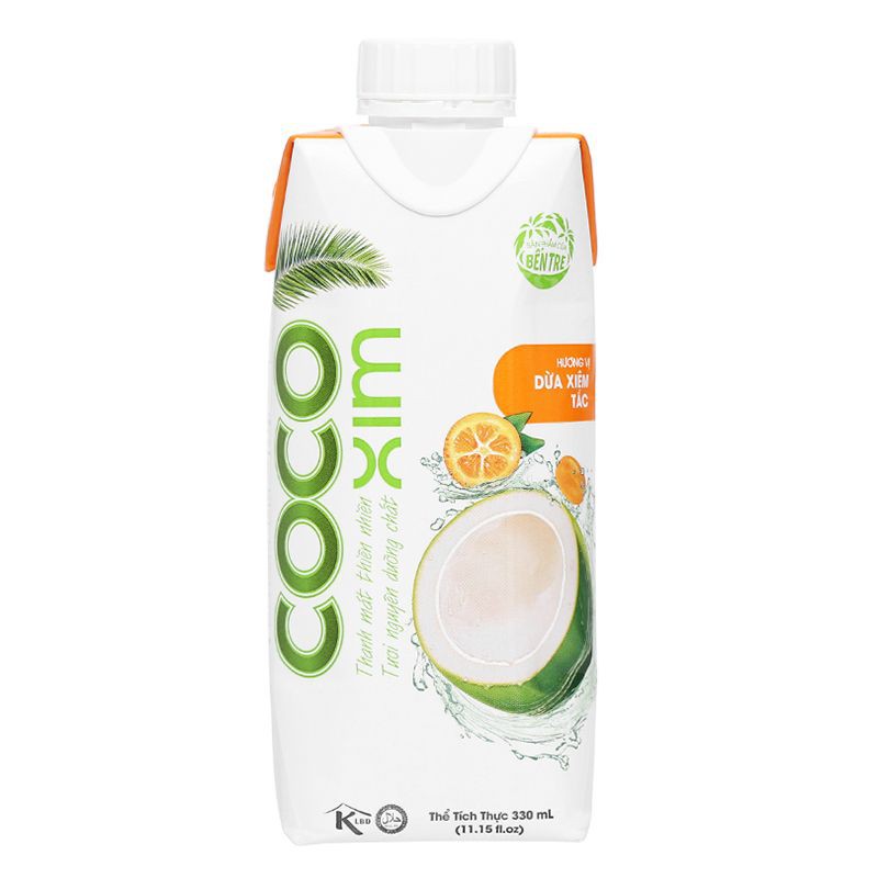 Nước Dừa Đóng Hộp Cocoxim Sen/Tắc/Thơm/Xanh 330ml