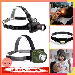 Bộ Đèn Pin Đội Đầu Sạc Điện Đèn Led Xoay 240 Độ Cho Thợ Cắt Tóc