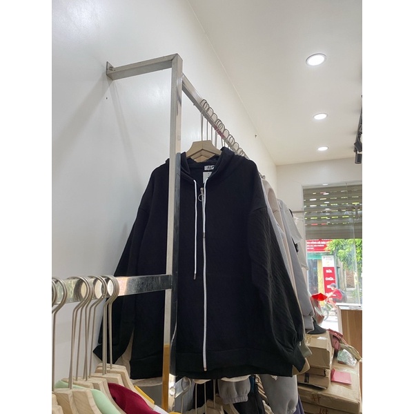 Áo Hoodie Xốp ô vuông nỉ ngoại chần bông mũ 2 lớp, áo khoác tay bồng form rộng unsiex