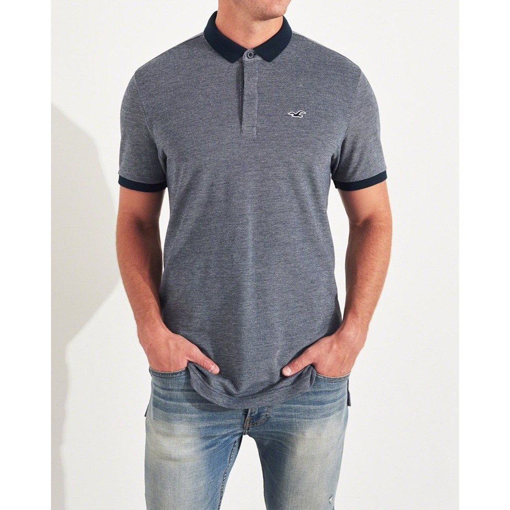 Áo thun nam cổ bẻ Hollister HCO-P170 Stretch Shrunken Collar Polo