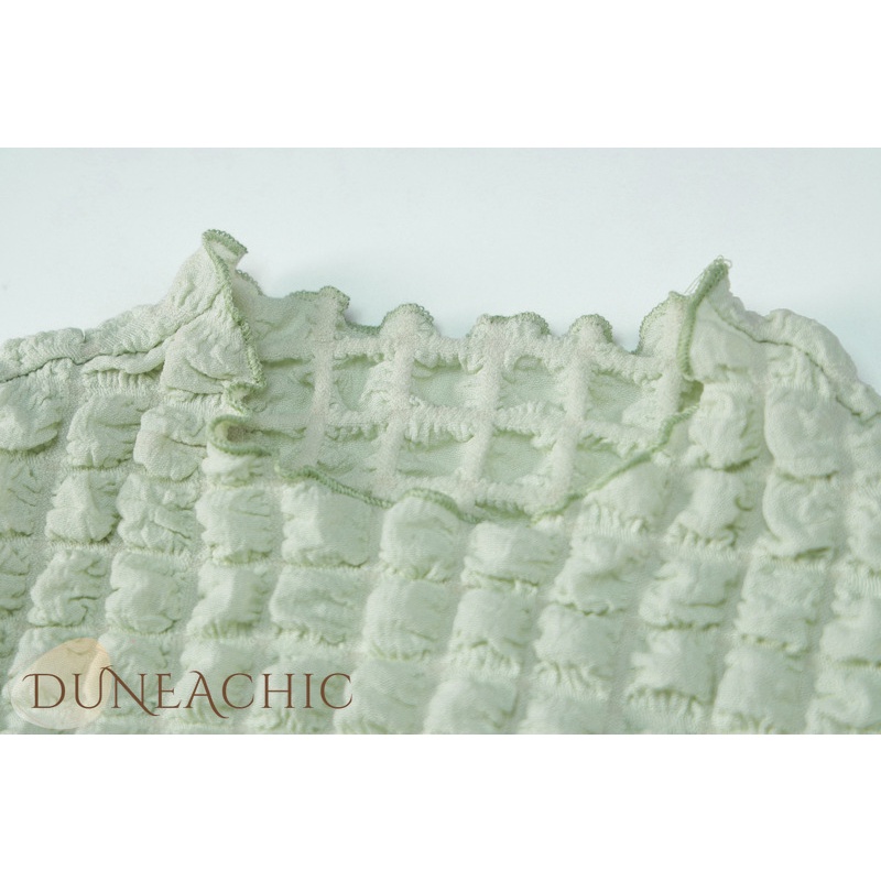 DUNEA Đầm tay dài cổ tròn thời trang dành cho nữ