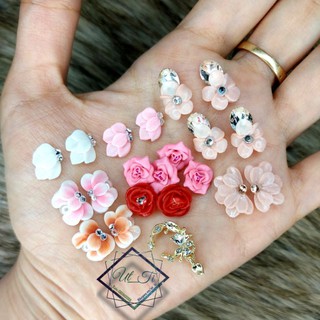 hoa bột mỹ nail( hồng mini) 0.6-0.8cm