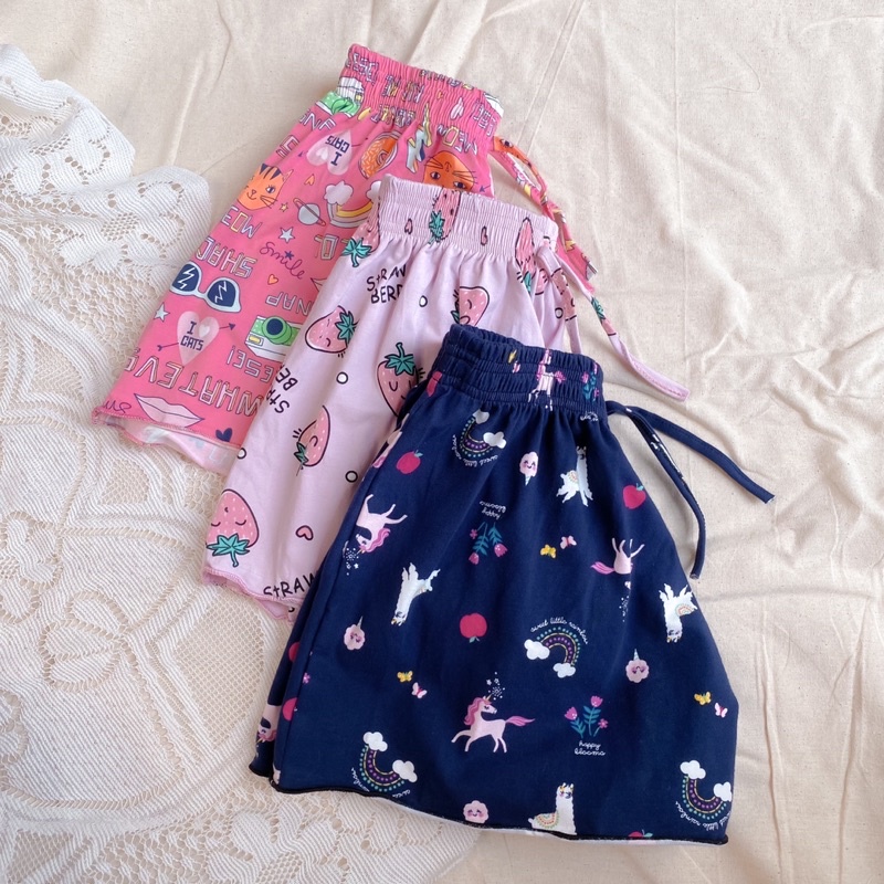 QUẦN SHORT THUN CO GIÃN IN HOẠ TIẾT CUTE