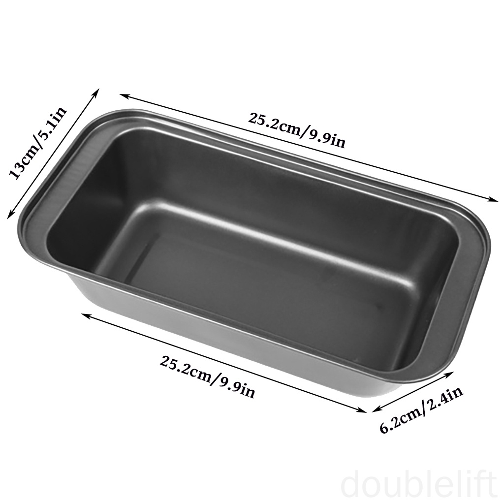 Khuôn Nướng Bánh Hình Chữ Nhật Bằng Thép Carbon Chống Dính Tiện Dụng