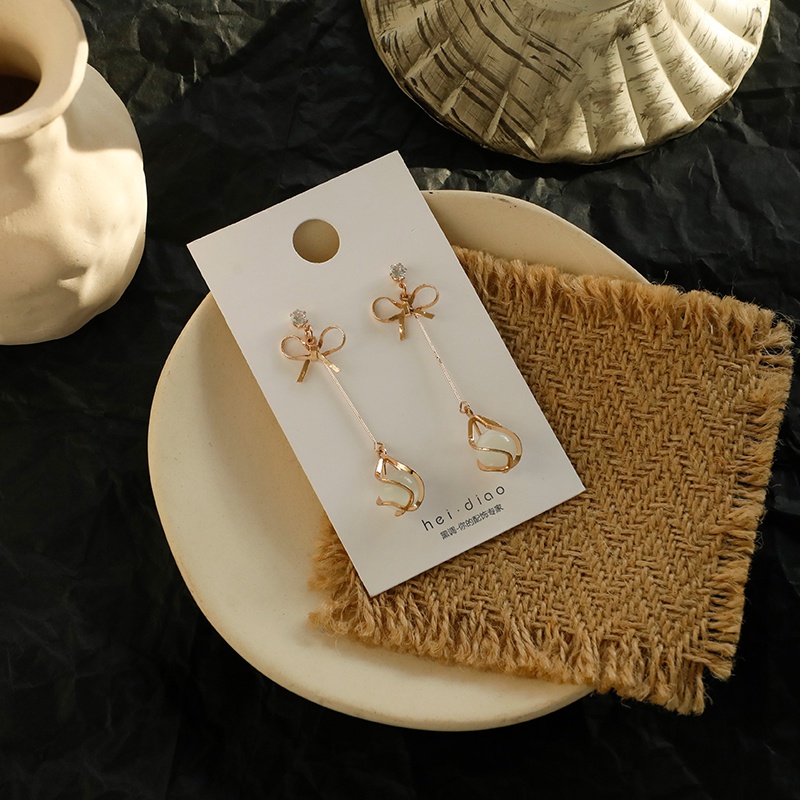 Bông Tai Mạ Bạc Dáng Dài Thời Trang Mới 2023