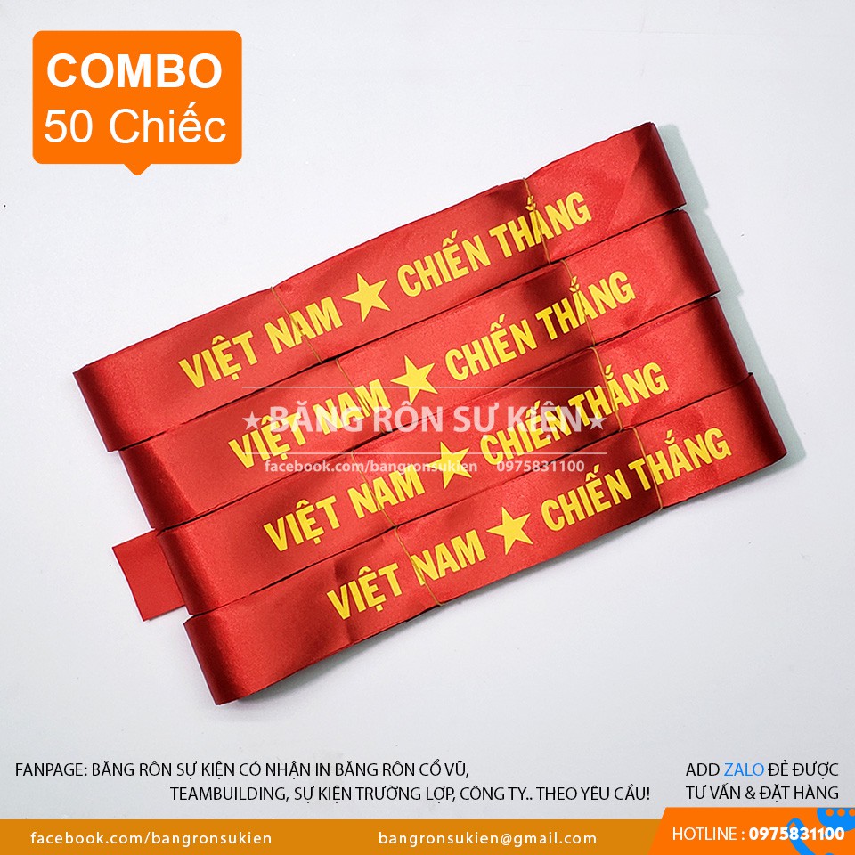 Băng rôn quấn đầu cổ vũ bóng đá Việt Nam