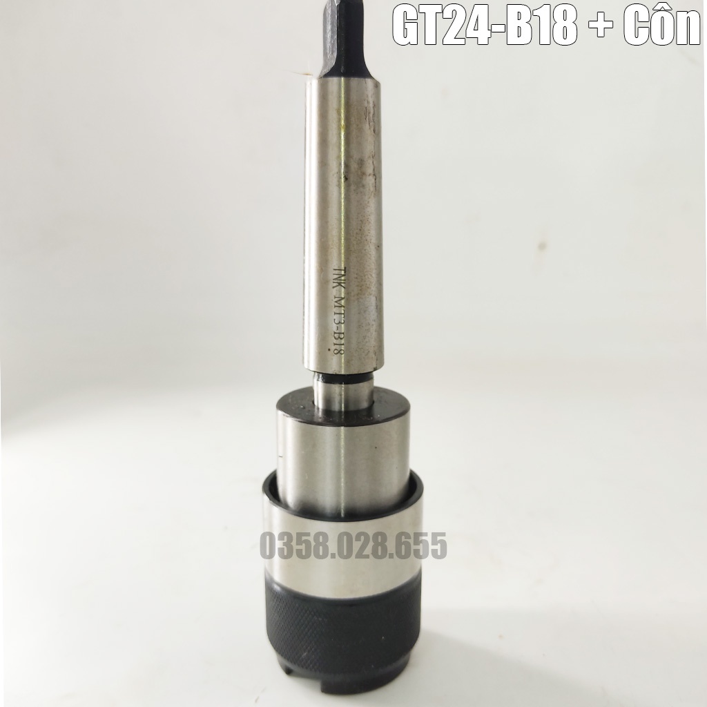 Cán kẹp mũi taro GT24-B18 kèm collet chống quá tải chuẩn JIS