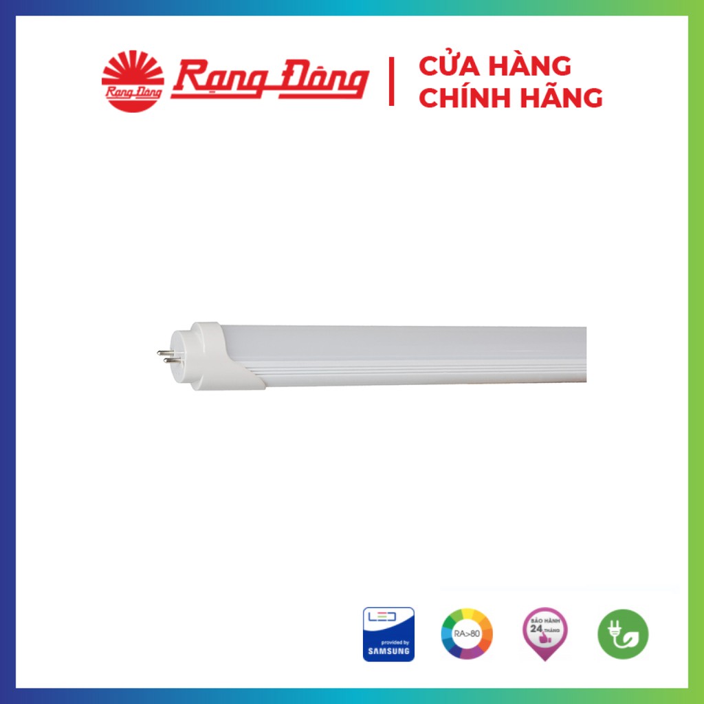 [Chính Hãng] Bóng đèn LED Tuýp T8 0.6m 10W nhôm nhựa Rạng Đông, siêu sáng tiết kiệm điện, Model LED TUBE T8 60/10W