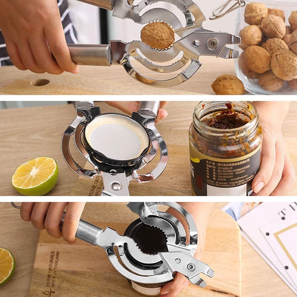 Dụng Cụ Mở Nắp Chai Đa Năng Bằng Thép Không Gỉ