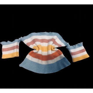 TL áo croptop sọc ngang
