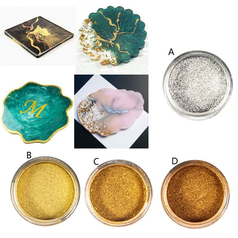 Bột ngọc trai màu ánh kim cẩm thạch lấp lánh trang trí resin epoxy / làm trang sức 3g