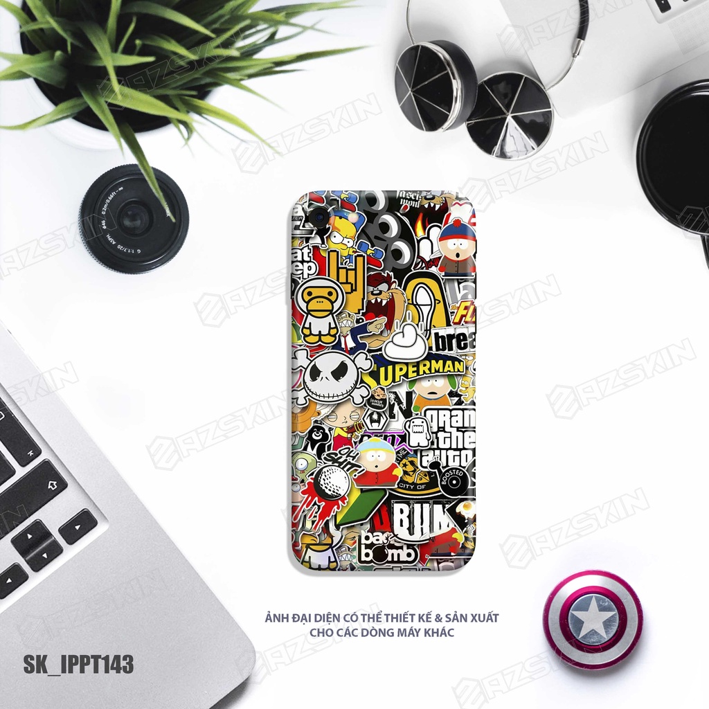 Miếng Dán Skin Pattern Hình Độc Lạ IPhone 7/14 Pro Max |SK_IPPT143| Chất Liệu Nhập Khẩu, Khuôn Cắt CNC, Dễ Dán Tại Nhà