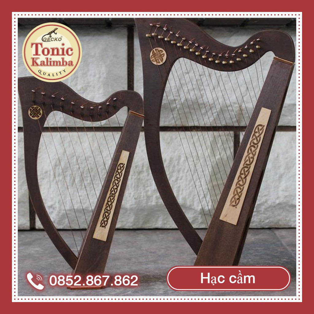 Đàn Lyre Harp đàn hạc thủ công Tặng phụ kiện giáo trình bảo hành thân đàn 10 năm tặng đàn kalimba 17 phím KATENE-W01031