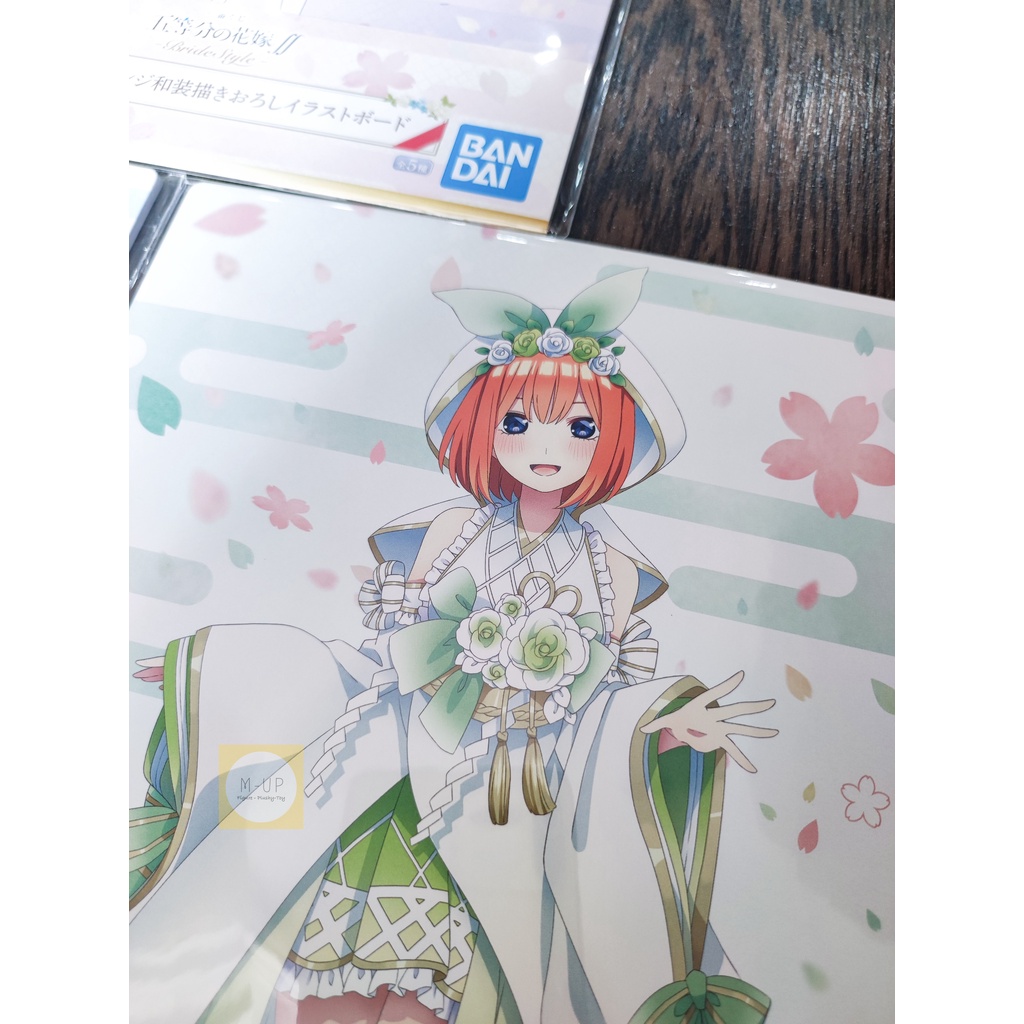 TRANH PVC NHÀ CÓ 5 NÀNG DÂU - ICHIBAN KUJI - GOTOUBUN NO HANAYOME - ART BOARD