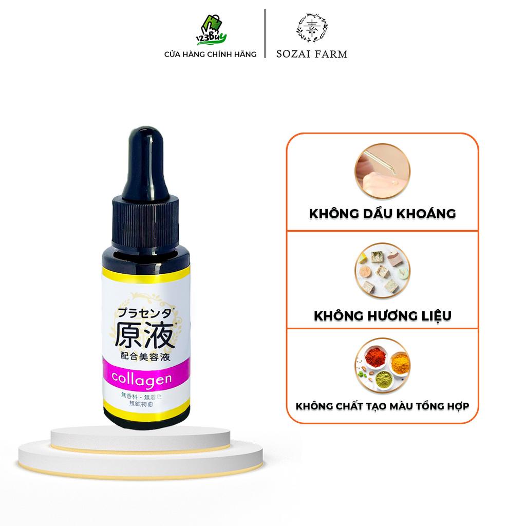 Tinh chất dưỡng da cao cấp ngăn ngừa lão hoá Nhật Bản Sozai Farm Collagen Essence – Dạng Serum - 20ml