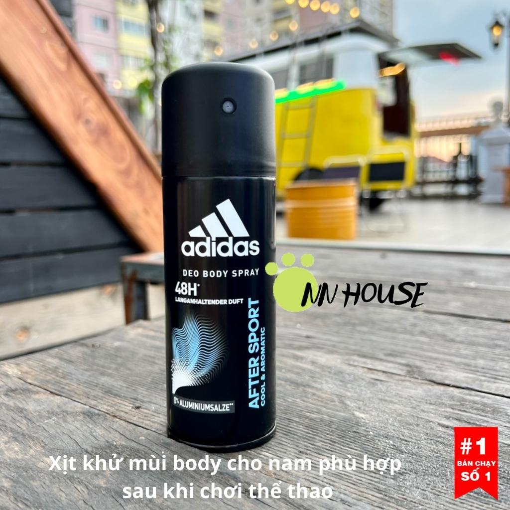 Xịt khử mùi Adidas Deo Body Spray khử khuẩn, ngăn mồ hôi, xịt thơm, xịt body toàn thân for men hương nước hoa nam tính