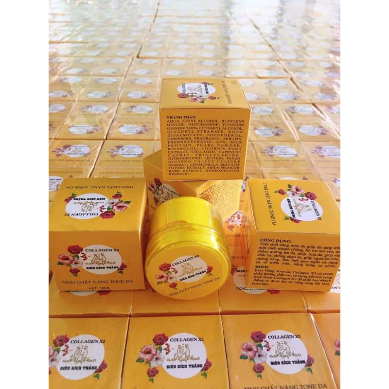 SIÊU KÍCH TRẮNG COLLAGEN X3 - HỘP 30GAM