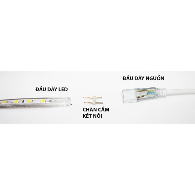 Nguồn dây led đôi 2835 dành cho dây trang trí cuốn cây