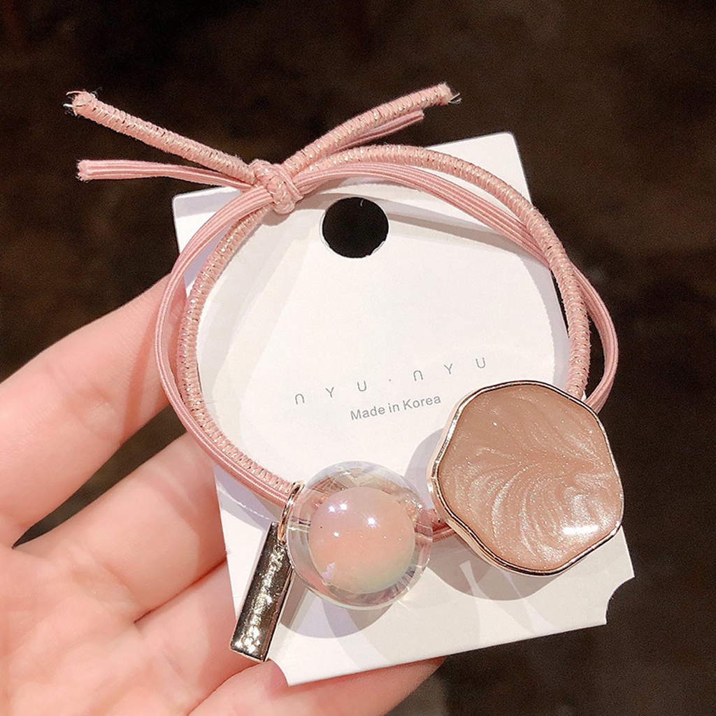 Dây buộc tóc chun buộc tóc trong suốt kiểu dáng Hàn Quốc