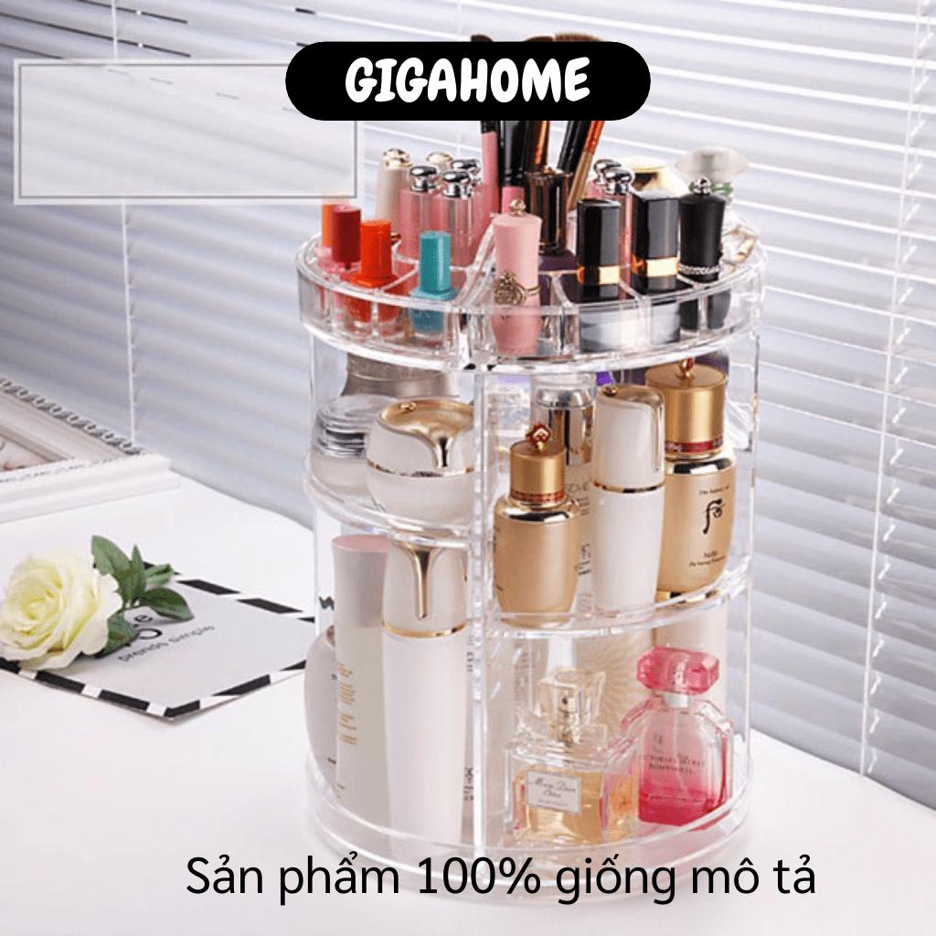 Kệ Đựng Mũ Phẩm GIGAHOME Khay Để Đồ Trang Điểm, Trang Sức Trụ Xoay 360 Độ, Nhiều Ngăn 9241