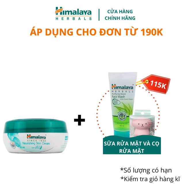 Kem dưỡng ẩm cho da mềm mịn Himalaya Nourishing Skin Cream 50ml