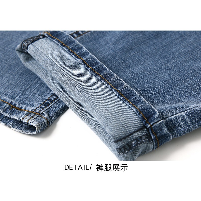 Quần Jeans Ống Đứng Chất Liệu Co Giãn Cho Nam Size 28-44