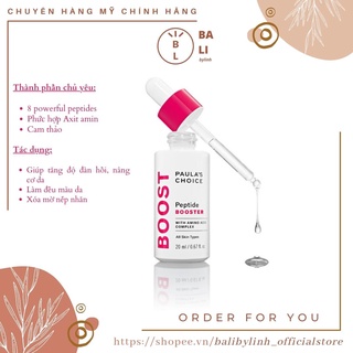 Tinh Chất Paula’s Choice Phục Hồi Làm Khỏe Và Săn Chắc Da Peptide Booster 20ml