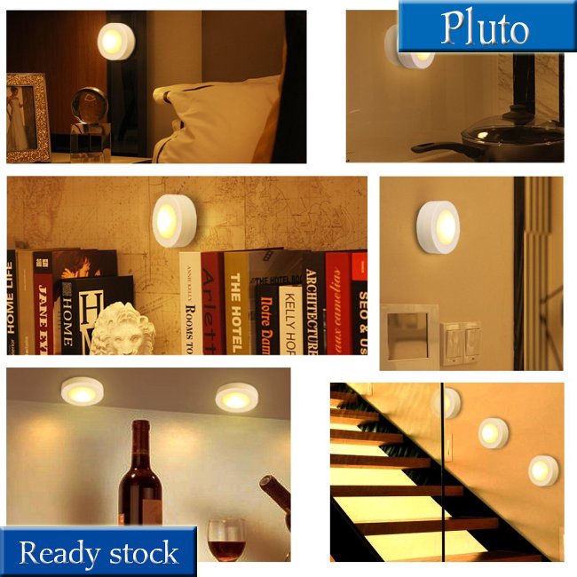 Set 3 đèn LED không dây kèm điều khiển từ xa cho tủ đồ đa năng tiện dụng