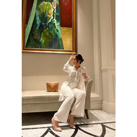 VELLE DESIGN áo sơ mi Joli tơ ý kiểu dáng thanh lịch sang trọng