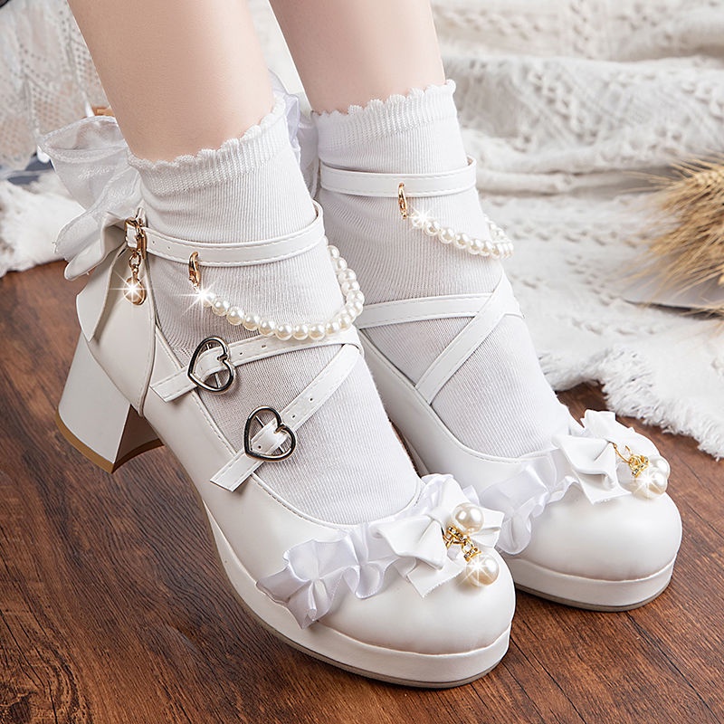 Giày Cao Gót Phong Cách Lolita Thời Trang Mùa Hè Dành Cho Nữ 2022