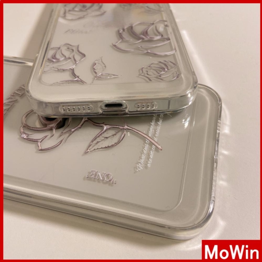 Ốp điện thoại TPU dày mềm trong suốt mạ in hoa sang trọng chống sốc thích hợp cho Iphone 13 12 11 Pmax 7 plus