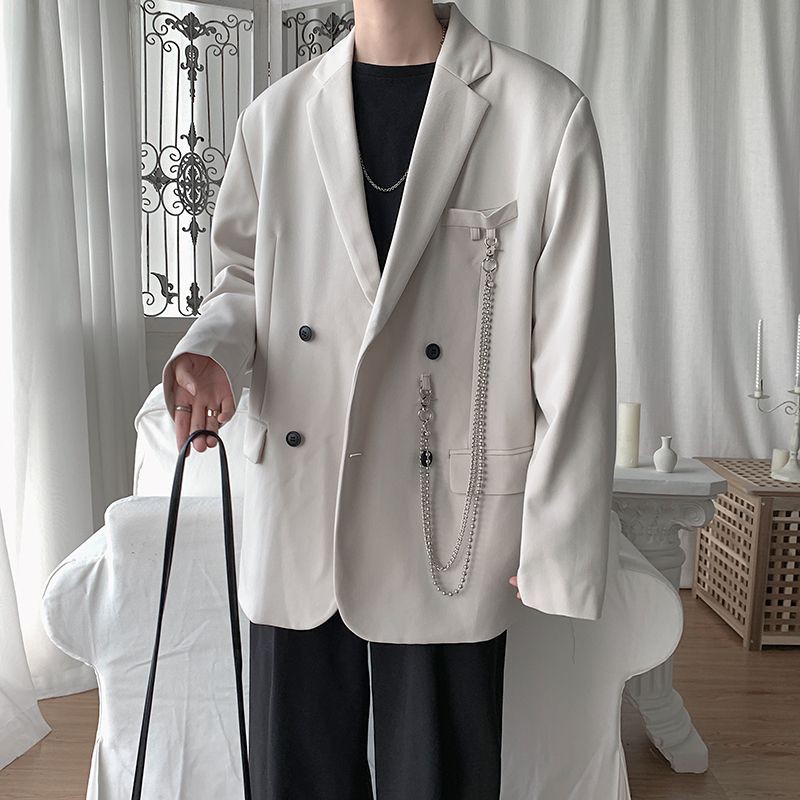 Sẵn Đen,Be S-M (Hàng Đẹp)Ảnh thật 4 hình cuối-HC217.Áo blazer Unisex nam nữ phong cách Harajuku Hàn Quốc | BigBuy360 - bigbuy360.vn