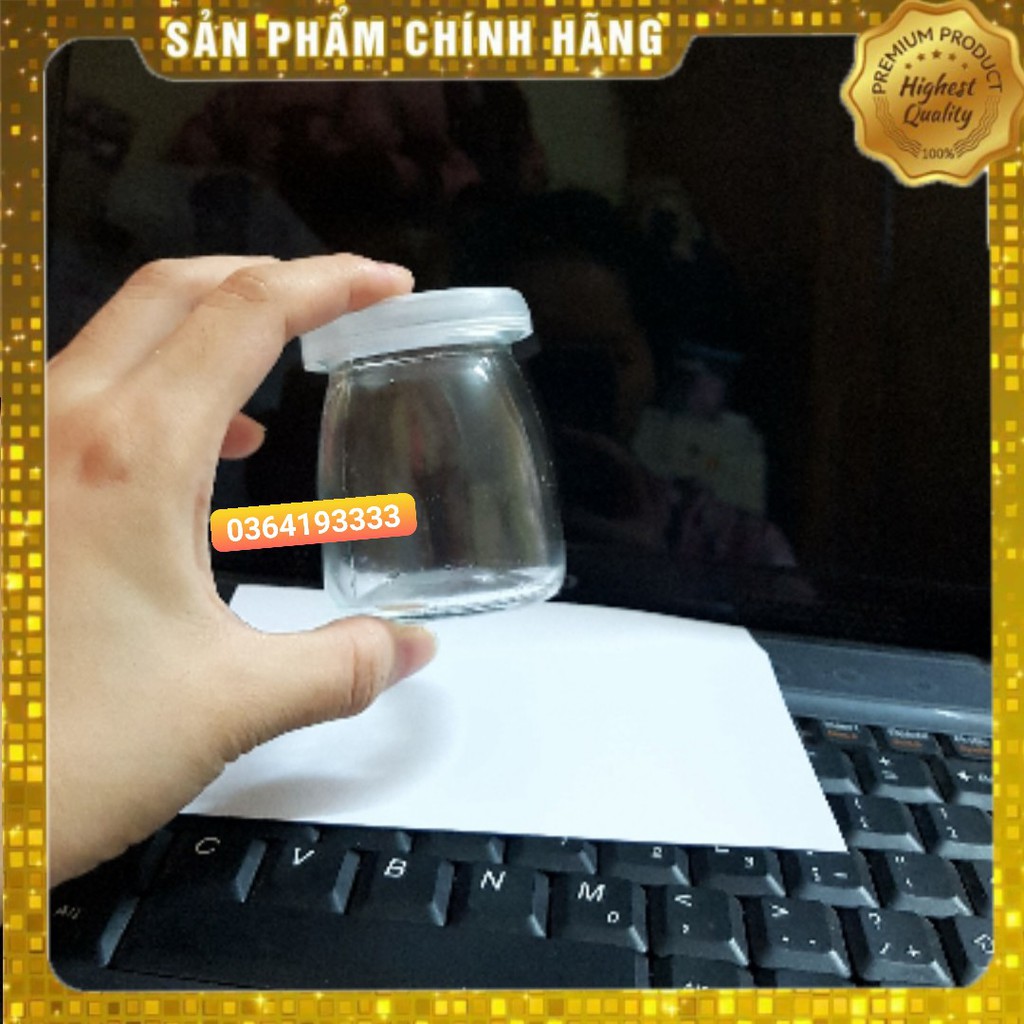 Lọ Sữa Chua Thủy Tinh 100ml kèm nắp 1 chiếc | BigBuy360 - bigbuy360.vn