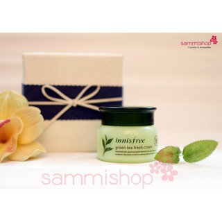 Kem dưỡng cho da dầu Innisfree green tea fresh cream - for oily skin