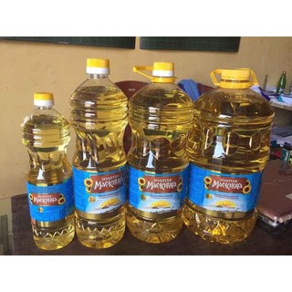 Chai 1 lít, DẦU ĂN HƯỚNG DƯƠNG NGA MASLEN NHẬP KHẨU NGUYÊN CHAI
