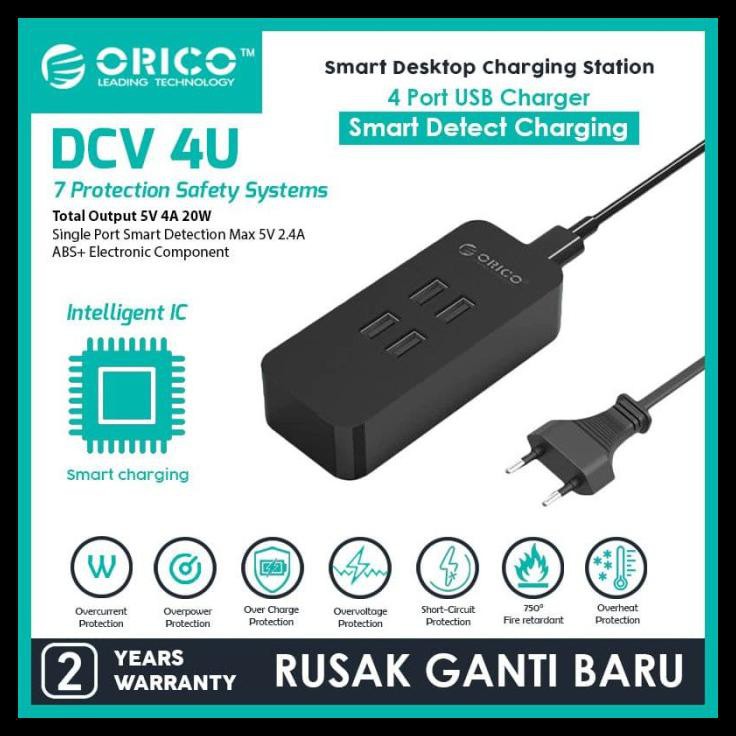 Củ Sạc Orico Dcv-4U 4 Cổng Usb Mpd336