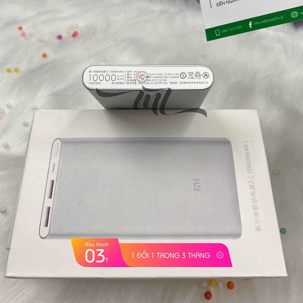 Sạc dự phòng xiaomi 10000mah Gen 2S 2018 chính hãng, có tem bảo hành đầy đủ.