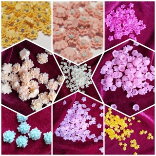 set 10 hoa nhựa làm trang sức( xem mô tả sản phẩm)