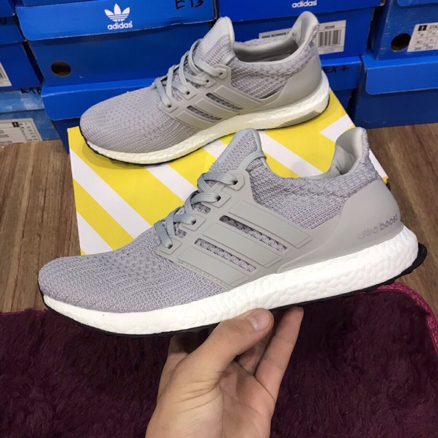( Hàng có sẵn)⚡️𝐅𝐑𝐄𝐄 𝐒𝐇𝐈𝐏⚡️Giày Ultra boost xám FULL BOX và BILL