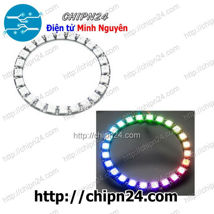 [1 CÁI] (F121.5) Mạch Led RGB Neopixel WS2812 5050 (16 LED TRÒN)