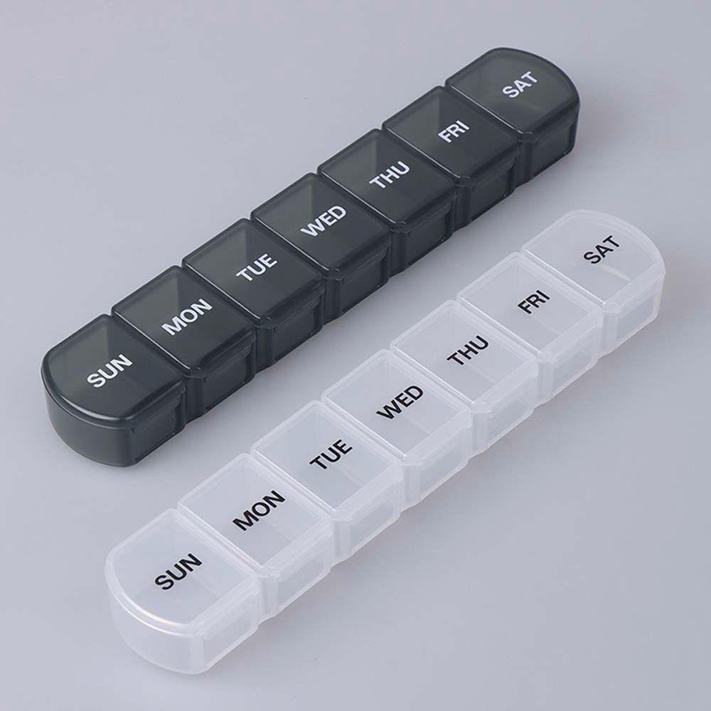 IVORY Hộp Đựng Thuốc 7 Ngày 7 Ngăn Mini Trọng Lượng Nhẹ