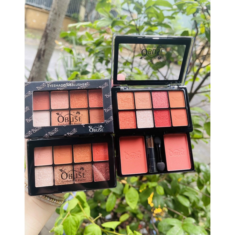 Phấn mắt + má Hồng Obuse 2 tầng- Thái