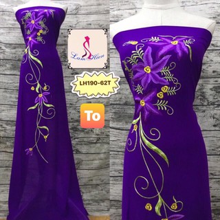 Vải áo dài thêu LH190