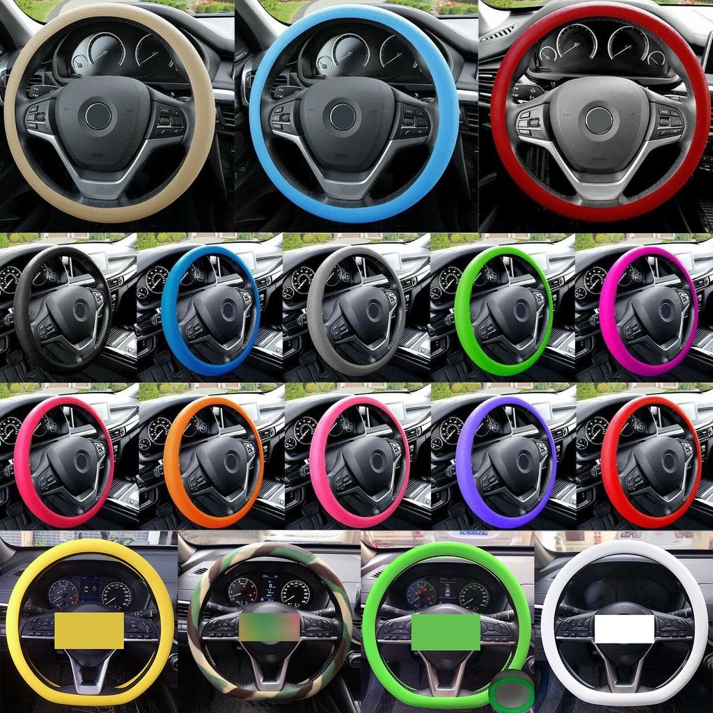 Vỏ Bọc Vô Lăng Xe Hơi Bằng Silicone Siêu Mỏng Chống Trượt / Mài Mòn