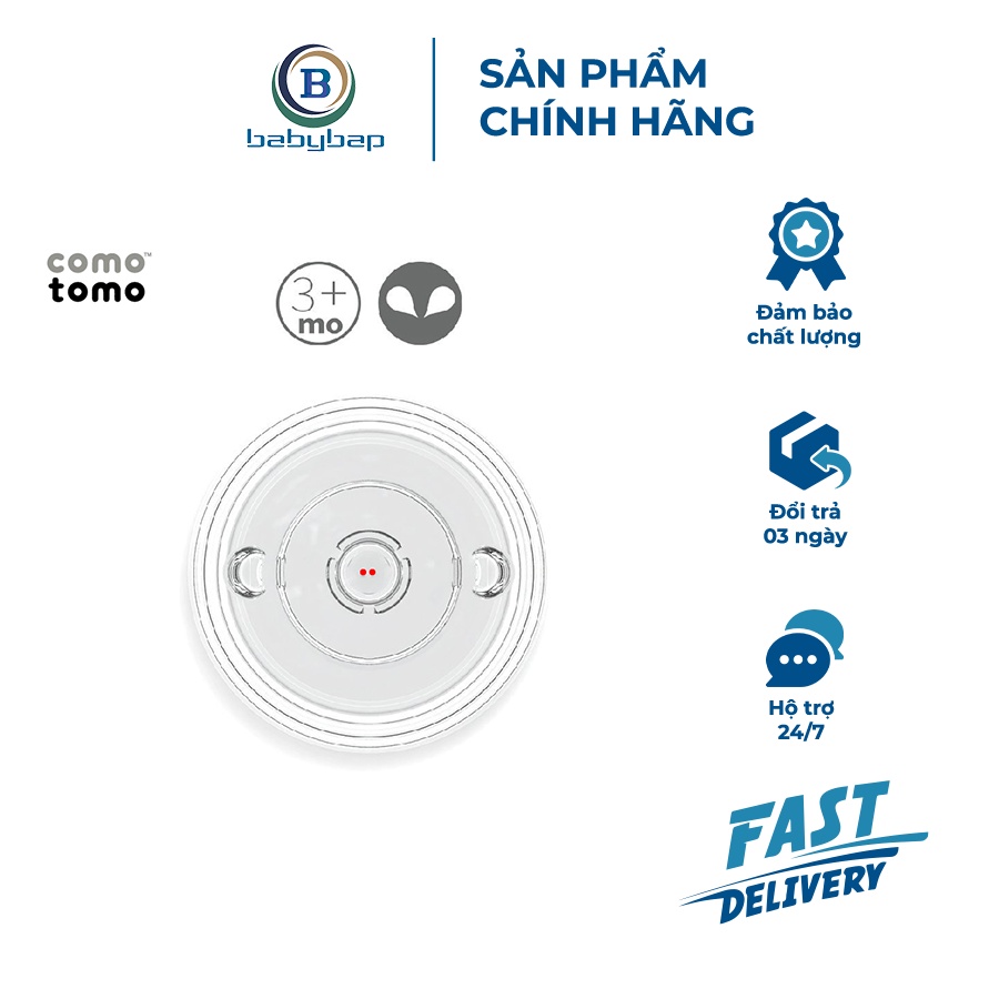 Núm ti Comotomo Thay Thế Mềm Mại Tạo Cảm Giác Bú Tự Nhiên (Hộp 2 Cái)