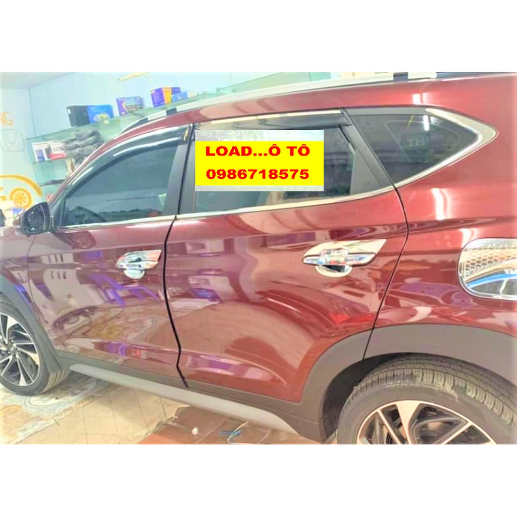 Ốp Tay Nắm, Hõm Cửa Xe Huyndai Tucson 2019-2021 Nhựa ABS Mạ Crom Sáng Bóng